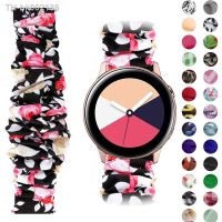 ♨ 18 22mm 20mm Elastic Strap For Samsung Galaxy gear s3 Watch 46mm 42mm Scrunchie Soft nylon Wrist for Amazfit bip Galaxy Active 2