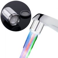 Creative LED Lighting Faucet Lights 7Color Shower Mixer Kitchen Bathroom Faucet Sprayer Without External Power Supply