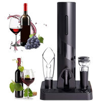 Electric Wine Opener Set Automatic Beer Bottle Openers Corkscrew Wine Beer Soda Cap Opener Pourer Stopper Kitchen Bar Accessorie