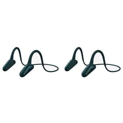 2X LOCA Z2 Bone Conduction Bluetooth Headset, Ipx4 Waterproof Wireless Bluetooth Headset for Running, Traveling(Green)