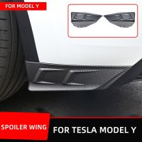 For Tesla Model Y 2020 21 22 Rear Bumper Side Corner Diffuser Lip Splitters Lower Corner Spoiler Aprons Wrap Angle Accessories Electrical Connectors