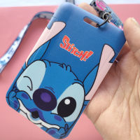 Cute Stitch card holder card holder, halter lanyard Lilo &amp; Stitch Ezlink With Retractable Leash &amp; Keyring cute Affordable