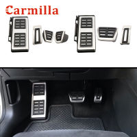 Carmilla แป้นเหยียบรถยนต์สแตนเลสสำหรับ A3 Audi 8V S3 RS3 Sportback Cabrio Limousine LHD 2012-2020ฝาครอบแป้นเหยียบอัตโนมัติ