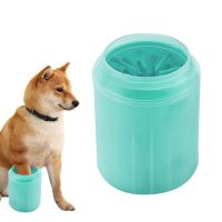 สุนัข Paw Cleaner Cup Soft Silicone Combs Pet Foot Washer Cup Paw Clean Brush Fast Wash Dirty Cat Foot Cleaning Bucket