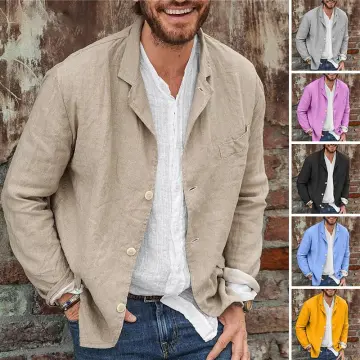 Denim Workwear Chaqueta Top Jacket Multi-pocket Coat Casual Mens Autumn  Slim Fit