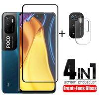 （ATG）4-In-1 ForPoco M3Glass สำหรับ Poco M3Screen ProtectorFull CoverFor PocoM4Lens Glass