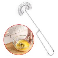 Spring Egg Stirrer Stainless Steel Portable Beater Baking Pastry Tools Manual Coil Whisk Milk Blender Whisking For Kitchen Tools