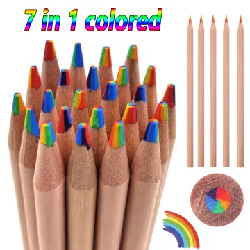 4pcs/pack Kawaii 4 Color Concentric Colorful Pencil Crayons