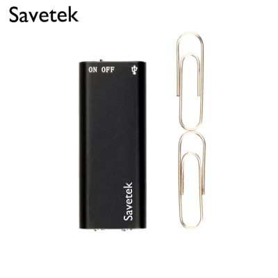 Savetek เสียงปากกา USB มินิที่เล็กที่สุดเปิดใช้งาน8GB 16GB เครื่องเล่น Mp3เครื่องบันทึกเสียงระบบดิจิตอล192Kbps WAV ที่บันทึก