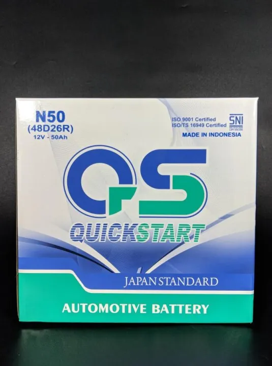 Aki QS N 50 Dry Charged | Lazada Indonesia