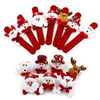 【CW】 Christmas Patting Circle Bracelet Decoration for Xmas Children Gift Santa Claus Snowman Deer New Year Party Toy Decor