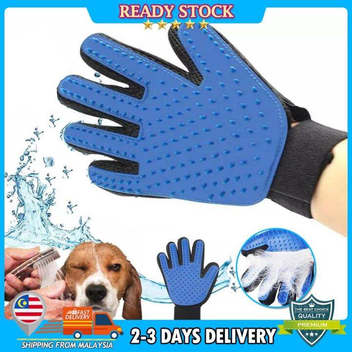 Gentle Efficient pet Glove dog massage grooming groomer pet bath gloves Lazada PH