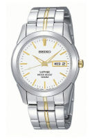 SEIKO นาฬิกาข้อมือผู้ชาย สายสแตนเลส รุ่น  SGG719,SGG719P,SGG719P1  -  สีเงิน-สลับทอง