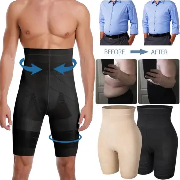 Men Body Shaper Tummy Control Slimming Shapewear Shorts High Waist Abdomen  Pants 