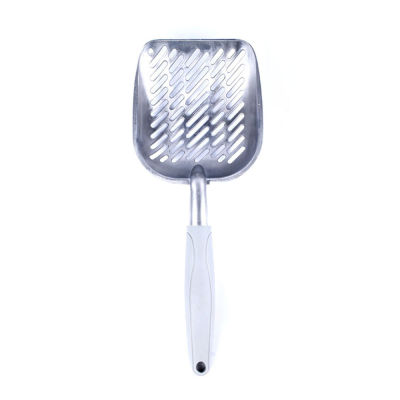 Cat Litter Scoop Big Metal Litter Scoop for Kitty Sifter with Deep Shovel and Ergonomic Handle Made of Heavy Duty Solid Aluminum