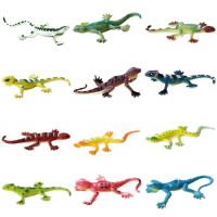 12PCS Assorted Colorful Fake Lizards Figure for model toys Kids Collection