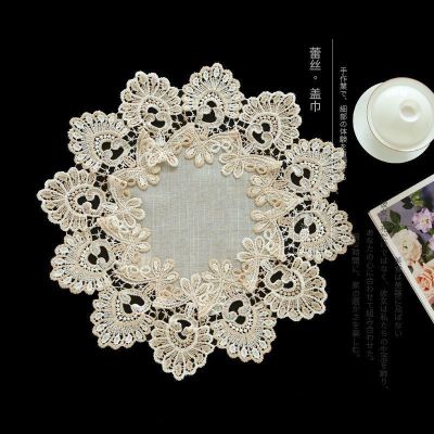 Only 9957 contracted lace hollow out insulation prevent hot eat mat and linen joker circular dust cloth towels