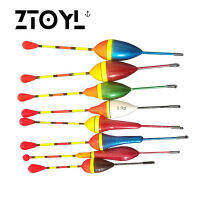 ZTOYL 10pcs ตกปลาลอยชุดทุ่น bobber Fishing LIGHT STICK ลอยความผันผวนผสมขนาดสีลอยทุ่นสำหรับอุปกรณ์ตกปลา