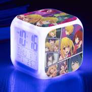Đồng hồ LED báo thức Oshi no Ko tặng kèm pin