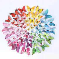 12PC Artificial Butterfly Garland, Fake Butterfly Decorative DIY 3D Unique Butterfly Hanging Decor for Home Wall Easter Spring Flowers Party Wedding Arch Shopping