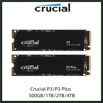 Crucial P3 / P3 Plus 500GB 1TB 2TB 4TB PCIe 4.0 Gen4 NVMe M.2 Storage Spacious Solid State Drive
