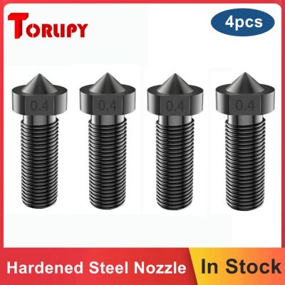 【CW】 Torlipy 4pcs Hardened Nozzle 8.0 Mohs Hardness Temperture Printer Nozzles Hotend 1.75mm