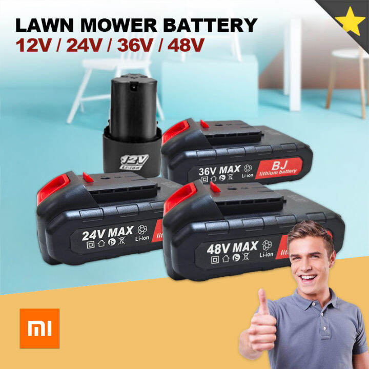 Electric lawn mower batteries are on sale 12v,, 24v 36v,48v Lazada