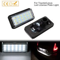 2ชิ้น18Smd ไฟป้ายทะเบียน LED โมดูลแผงโมดูลไฟสำหรับ Toyota Land Cruiser 100 200 Prado Reiz 4D Mark X Lexus LX470