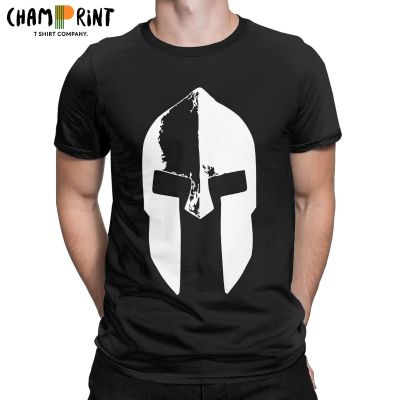Spartan Helmet Tee | Cotton Clothing | Cotton T-shirts | Cotton Shirt | Shirt Spartan - Men XS-6XL