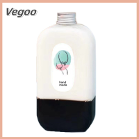 Vegoo ของขวัญคริสต์มาส400 Ml ขวดเครื่องดื่มตาราง Botol Minuman ชานมน้ำผลไม้ Botol Minuman ขวดเครื่องดื่มเย็น