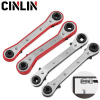 MINI Ratchet Wrench Double End 3/16 "1/4" 5/16 "3/8" สำหรับเครื่องปรับอากาศเครื่องทำความเย็นเครื่องมือซ่อมมืออาชีพ-JUleir