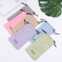 51020Pcs Soft Cloth Glasses Bag Drawstring Portable Linen Fabric Eyeglasses Pouch Pocket Multi-Functional Eyewear Accessories2023