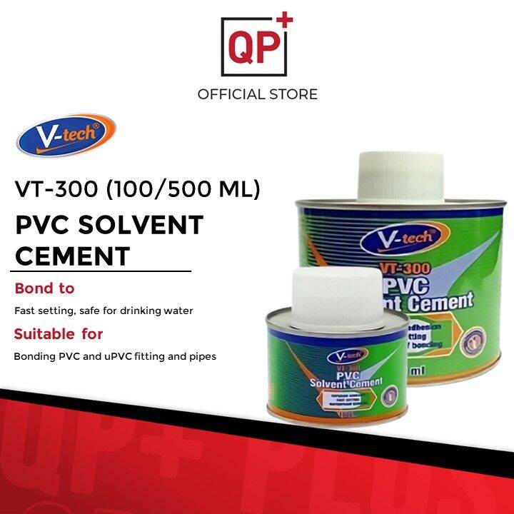 VTECH PVC GLUE SOLVENT CEMENT GUM PIPES FITTING VT300 (GAM KUAT PVC
