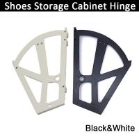 【LZ】mm8463327le8826 2pcs Left Right Side Hinges Shoe Storage Cabinet Hinges Shelf Bracket ABS Shoe Storage Accessories