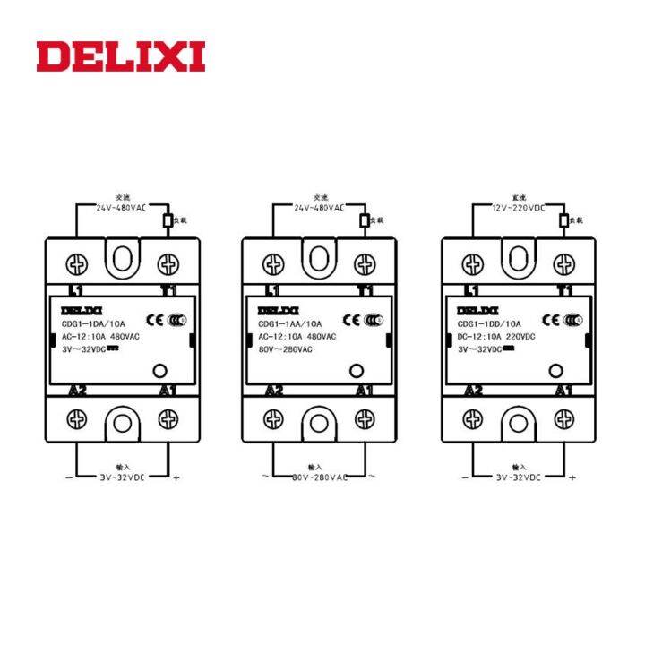 new-ge417477043706069-delixi-cdg1โซลิดสเตทรีเลย์-ssr-เอ60aa-100aa-80aa-80-280v-ac-ถึง24-480v-ac-ssr-เฟสเดียว-ac-ไม่มีรีเลย์ติดต่อ