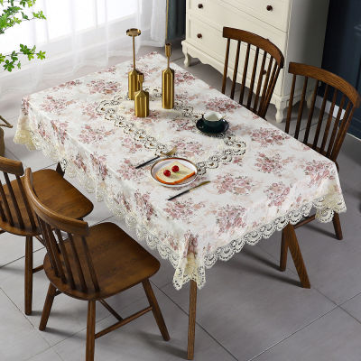 ผ้าปูโต๊ะปักลาย Dhe Nordic,ผ้าปูโต๊ะลูกไม้กันน้ำและกันคราบมัน,ผ้าปูโต๊ะน้ำชาหรูหราแสง,ผ้าปูโต๊ะตกแต่ง,ผ้าปูโต๊ะ