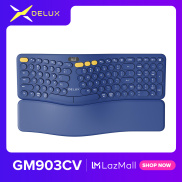 Delux GM903CV bàn phím bluetooth pin sạc bàn phím không dây cho laptop BT+