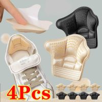 4Pcs Heel Stickers Heel Protectors Sneaker Shrinking Size Insoles Anti-wear Feet Shoe Pads Adjust Size High Heel Cushion Inserts Shoes Accessories