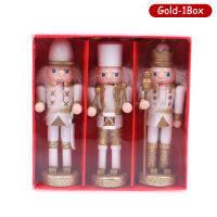 Olliles 12.5cm Nutcracker หุ่นทหาร Xmas Tree จี้ตกแต่งบ้านตุ๊กตาเครื่องประดับ