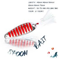 KoKossi 1PCS 5g/7g/10g/15g/20g/30g Fishing Hard Lure Metal Spoon Artificial Sequins Bait Sinking Long Shot Fishing Baits TackleLures Baits