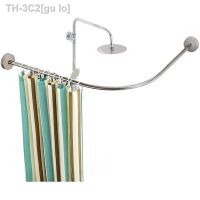 【CW】♙▥  Thin Shower Curtain Set sets No Hole Expansion Bar Toilet Hanging Closure