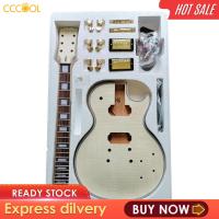 CCCOOL DIY ชุดกีตาร์ไฟฟ้าสำหรับ LP Style Guitar Okoume Body