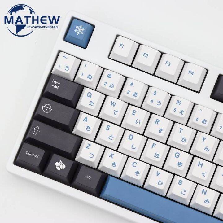 arctic-keycaps-cherry-profile-139keys-pbt-คีย์บอร์ดเชิงกล-61-68-71-84-87-100