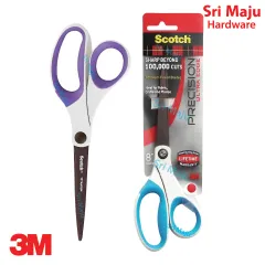 3M 1487 Scotch Stainless Steel Unboxing Scissors Purple 7in