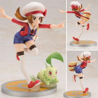 Model โมเดล Figure ฟิกเกอร์ จากการ์ตูนเรื่อง Pokemon Series โปเกมอน ซีรี่ส์ Lyra &amp; Chikorita ไลรา ชิโครีตา โคโตเนะ Kotone With Chicorita 1/8 โปเกม่อน Ver Anime อนิเมะ การ์ตูน มังงะ คอลเลกชัน ของขวัญ Gift New Collection Doll ตุ๊กตา manga