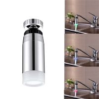 Luminous Color-Changing Faucet Tap Aerator Filter Tip Water Bubbler LED Splash-Proof Temperature Control 360 Rotating Faucet