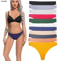 Girls in European and American sizes sexy ultra-elastic seamless one-piece cotton bottom crotch ladies panties low waist thong