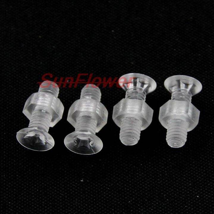 25sets-m3-m4-m5-acrylic-clear-transparent-plastic-nylon-screw-countersunk-flat-head-phillips-cross-head-screw-bolt-with-hex-nut