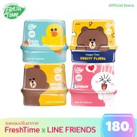 FreshTime x LINE FRIENDS เฟรชไทม์ LINE FRIENDS เจลหอมปรับอากาศ กลิ่นหอมสดชื่น กลิ่นฟรุ้ตตี้ฟอรัล ลายหมีบราวน์ ขนาด 180 g.