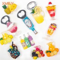 【YF】❏  Fridge Transparent Resin Multifunctional Bottle Opener Magnetic Refrigerator Stereo